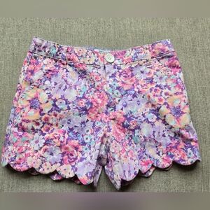 Crown & Ivy Kids Girls Size 10 Scalloped Adjustable Shorts